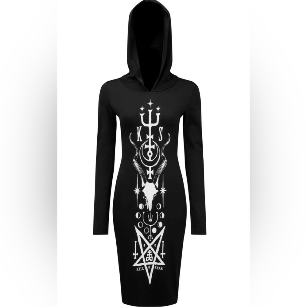 Killstar Lethia Midi Hooded Dress